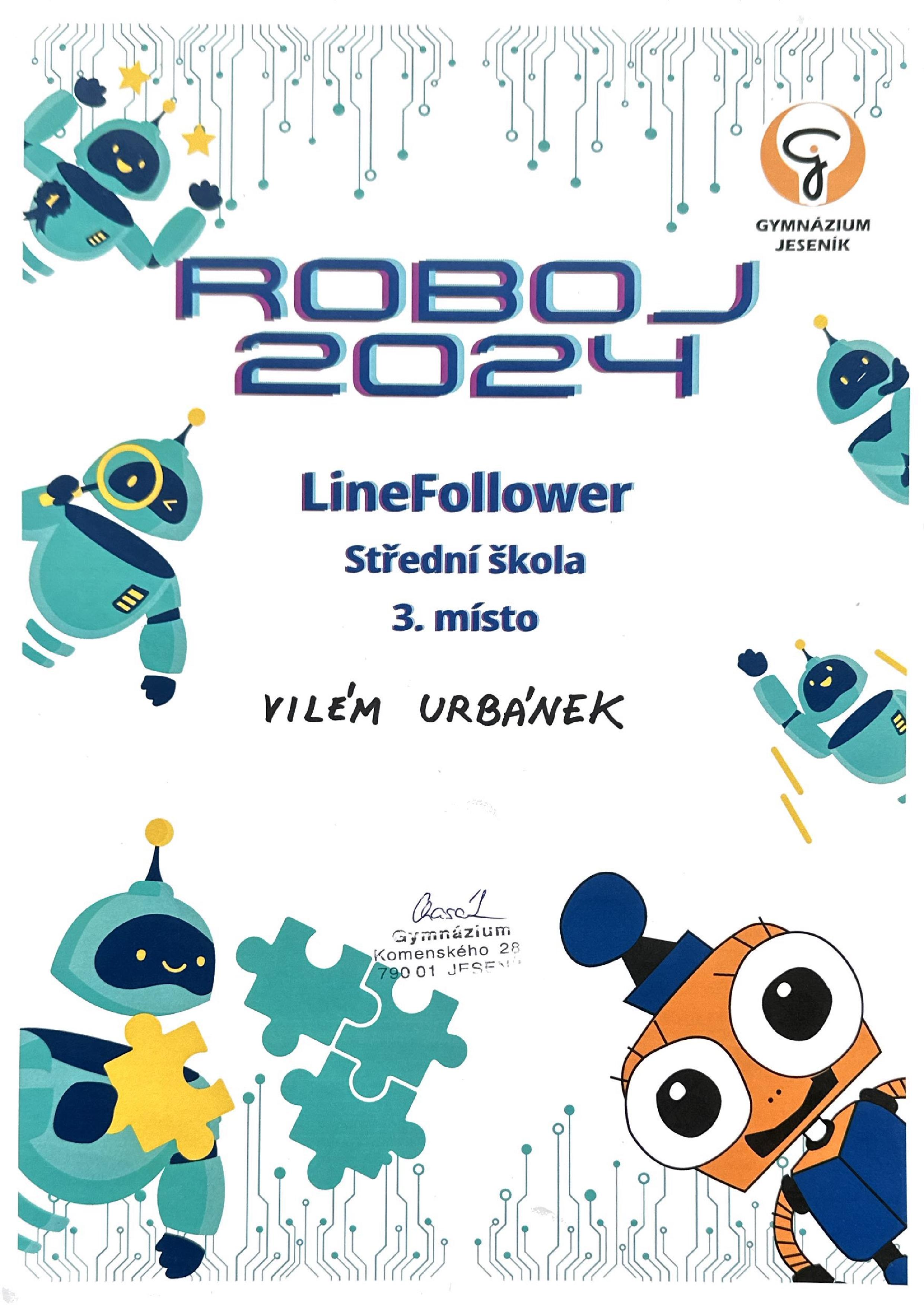 2024 06 Urbanek diplom ROBOJ